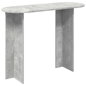 vidaXL Konzolasztal Betonsz&uuml;rke 100 x 39,5 x 75 cm Szerelt Fa