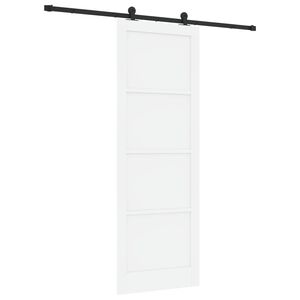 vidaXL Cs&uacute;sz&oacute; ajt&oacute; ORKDAL 83 x 232 cm T&ouml;m&ouml;r Fenyőfa Feh&eacute;r