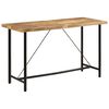 vidaXL t&ouml;m&ouml;r mang&oacute;fa &eacute;s vas b&aacute;rasztal 180 x 70 x 107 cm