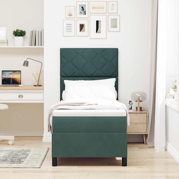 vidaXL LED Box Spring &Aacute;gy matracmal S&ouml;t&eacute;tz&ouml;ld 80 x 200 cm sz&ouml;vet