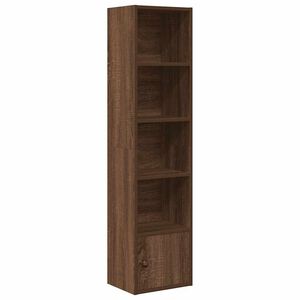 vidaXL barna t&ouml;lgy sz&iacute;nű szerelt fa k&ouml;nyvespolc 31x24x127 cm