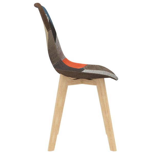 vidaXL 6 db foltvarrott diz&aacute;jn&uacute; t&ouml;bbsz&iacute;nű sz&ouml;vet &eacute;tkezősz&eacute;k