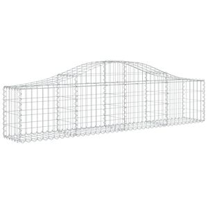 vidaXL &iacute;ves horganyzott vas gabion kos&aacute;r 200x30x40/60 cm