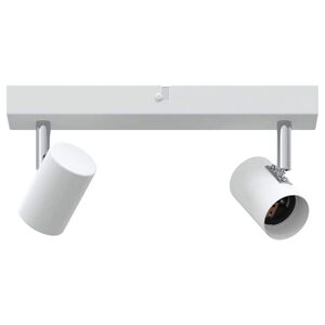 vidaXL Mennyezeti spotl&aacute;mpa f&eacute;nysz&oacute;r&oacute;kkal Feh&eacute;r 26 x 6,5 x 11,5 cm F&eacute;m