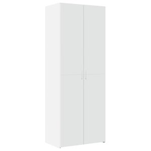 vidaXL feh&eacute;r szerelt fa magasszekr&eacute;ny 70 x 42,5 x 185 cm