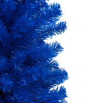 vidaXL kék PVC megvilágított műkarácsonyfa gömb szettel 180 cm