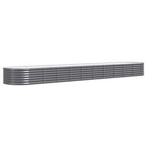 vidaXL antracitsz&uuml;rke horganyzott ac&eacute;l kerti magas&aacute;gy&aacute;s 440x80x36 cm