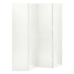 vidaXL feh&eacute;r ac&eacute;l 4-paneles t&eacute;relv&aacute;laszt&oacute; 160 x 180 cm