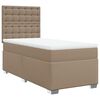 vidaXL cappuccino sz&iacute;nű műbőr rug&oacute;s &aacute;gy matraccal 80 x 200 cm