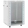 vidaXL 15U h&aacute;l&oacute;zati szekr&eacute;ny 19" forg&oacute; l&aacute;bakkal IP20 60x45x86 cm