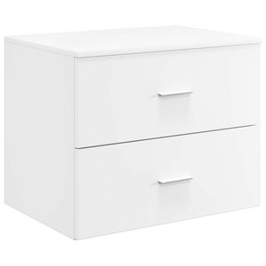 vidaXL Fali f&uuml;rdőszobai szekr&eacute;ny Feh&eacute;r 62,5 x 44,5 x 50 cm Szerelt Fa