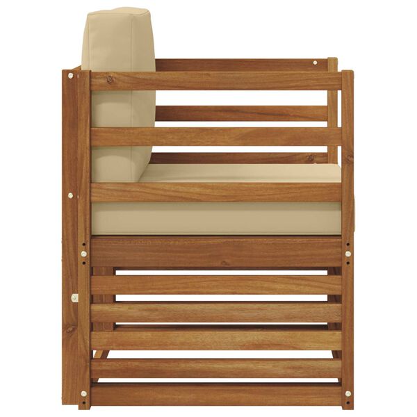 vidaXL K&uuml;lt&eacute;ri kanap&eacute; szett p&aacute;rn&aacute;val Term&eacute;szetes 67 x 63 x 73 cm