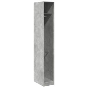 vidaXL betonsz&uuml;rke szerelt fa ruh&aacute;sszekr&eacute;ny 30 x 50 x 200 cm