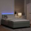 vidaXL LED Box Spring &Aacute;gy matracmal Vil&aacute;gossz&uuml;rke 120 x 200 cm B&aacute;rsony