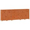 vidaXL Sz&eacute;f 5 db Viaszbarna 226 x 35 x 80 cm T&ouml;m&ouml;r fenyő