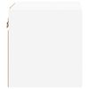vidaXL 2 db fehér falra szerelhető TV-szekrény LED-ekkel 30x28,5x30 cm