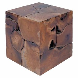 vidaXL barna t&ouml;m&ouml;r t&iacute;kfa &uuml;lőke 40x40x45 cm