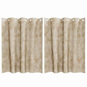 vidaXL B&aacute;rsonyf&uuml;gg&ouml;ny&ouml;k f&uuml;gg&ouml;ny&ouml;kkel 2 pcs Kr&eacute;m 140 x 140 cm B&aacute;rsony