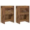 vidaXL &Eacute;jjeliszekr&eacute;nyek 2 db Antik Fa 40 x 30 x 60 cm Szerelt Fa