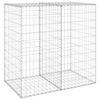 vidaXL horganyzott ac&eacute;l gabion fal fed&eacute;llel 100 x 60 x 100 cm