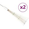 vidaXL 2 db k&uuml;lt&eacute;ri kar&aacute;csonyi t&ouml;bbsz&iacute;nű tűzij&aacute;t&eacute;kl&aacute;mpa 280 LED 20 cm