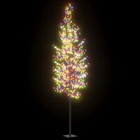 vidaXL cseresznyevirágos karácsonyfa 1200 db színes LED-del 400 cm