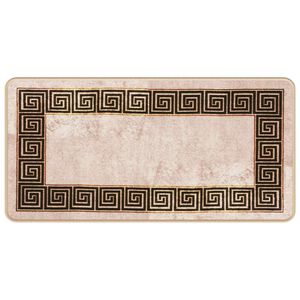 vidaXL Szőnyeg fut&oacute; MARSA Fekete 50 x 100 cm Poli&eacute;szter &eacute;s PVC