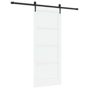 vidaXL Cs&uacute;sz&oacute; ajt&oacute; ORKDAL 83 x 202 cm T&ouml;m&ouml;r Fenyőfa Feh&eacute;r &eacute;s Fekete
