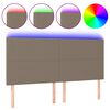 vidaXL t&oacute;psz&iacute;nű sz&ouml;vet LED-es fejt&aacute;mla 200x5x118/128 cm