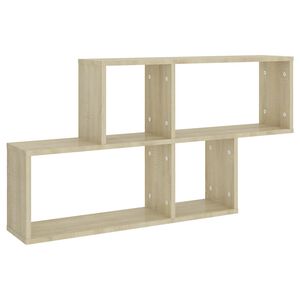 vidaXL sonoma t&ouml;lgy szerelt fa fali polc 100 x 18 x 53 cm