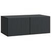 vidaXL Fali TV szekr&eacute;ny Fekete 78,5 x 41 x 30 cm Szerelt Fa