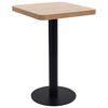 vidaXL vil&aacute;gosbarna MDF bisztr&oacute;asztal 50 x 50 cm