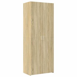 vidaXL sonoma t&ouml;lgy sz&iacute;nű szerelt fa magasszekr&eacute;ny 70 x 42,5 x 185 cm