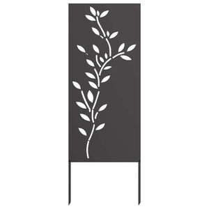 vidaXL Kertv&eacute;dő v&aacute;szon Fekete 50 x 140 cm Hidegen hengerelt ac&eacute;l