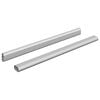 vidaXL Szekr&eacute;ny r&uacute;d 2 db Ez&uuml;st 372 x 15 x 29 mm Alum&iacute;nium &ouml;tv&ouml;zet