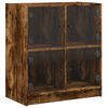 vidaXL f&uuml;st&ouml;s t&ouml;lgy sz&iacute;nű kisszekr&eacute;ny &uuml;vegajt&oacute;kkal 68 x 37 x 75,5 cm
