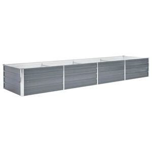 vidaXL sz&uuml;rke horganyzott ac&eacute;l kerti magas&aacute;gy&aacute;s 320 x 80 x 45 cm