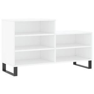 vidaXL feh&eacute;r szerelt fa cipősszekr&eacute;ny 102x36x60 cm