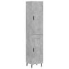 vidaXL betonsz&uuml;rke szerelt fa magasszekr&eacute;ny 34,5x34x180 cm