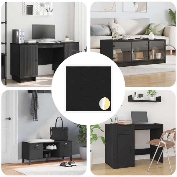 vidaXL &Ouml;ntapad&oacute; csavar bor&iacute;t&oacute; 12 pcs Fekete &Oslash; 20 x 0,5 mm