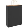 vidaXL 250 db fekete pap&iacute;rzacsk&oacute;k foganty&uacute;kkal 32x12x42 cm