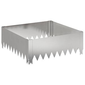 vidaXL Fűszeg&eacute;lyez&eacute;s 60 x 60 x 20 cm Ac&eacute;l Ez&uuml;st
