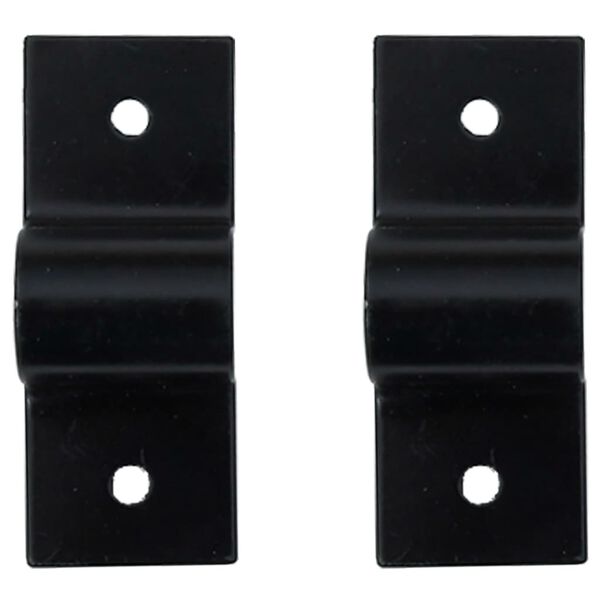 vidaXL fekete ac&eacute;l falra szerelhető t&ouml;mlőtart&oacute;