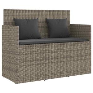 vidaXL sz&uuml;rke polyrattan ak&aacute;cfa kerti pad p&aacute;rn&aacute;val
