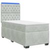 vidaXL Boxspring &aacute;gy matraccal Vil&aacute;gossz&uuml;rke 100 x 200 cm B&aacute;rsony