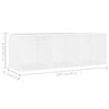 vidaXL feh&eacute;r forg&aacute;cslap TV-szekr&eacute;ny 107 x 35 x 37 cm