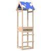 vidaXL J&aacute;t&eacute;k Torny Barna 52,5 x 46,5 x 195 cm T&ouml;m&ouml;r Fenyőfa