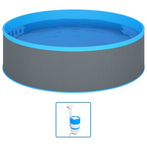 vidaXL sz&uuml;rke mer&uuml;lőmedence felf&uuml;ggeszthető szkimmerrel &eacute;s szivatty&uacute;val 350 x 90 cm