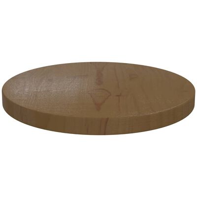 vidaXL barna tömör fenyőfa asztallap Ø30 x 2,5 cm