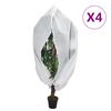 vidaXL 4 db n&ouml;v&eacute;nyv&eacute;dő huzat cipz&aacute;rral 70 g/m&sup2; 2,36 x 2 m